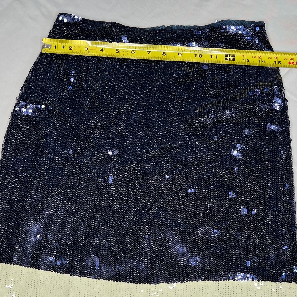 J.Crew Collection Sequin Color Block Skirt 0 - image 3